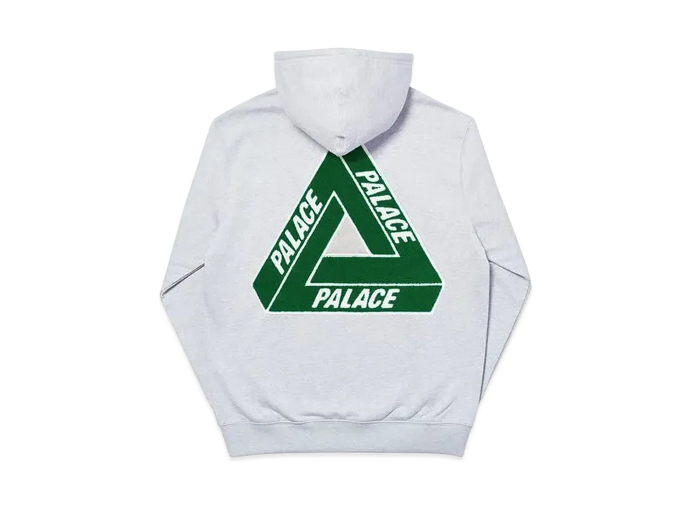 PALACE Tri-Chenille Hood "Grey"