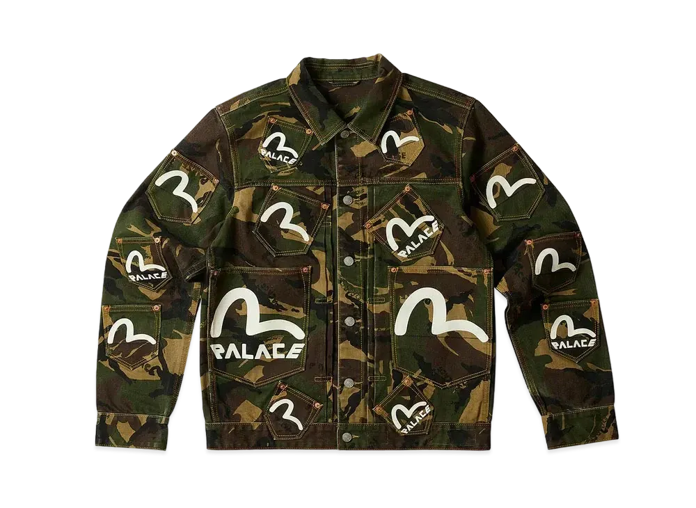 PALACE EVISU Type One Denim Jacket "Camo"