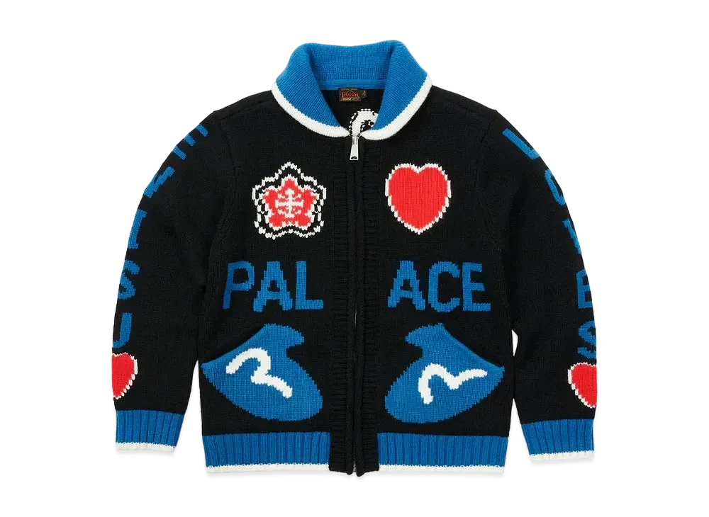 PALACE EVISU Cowichan Knit "Black"