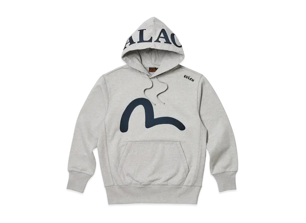 PALACE EVISU Seagull Hood "Grey Marl"