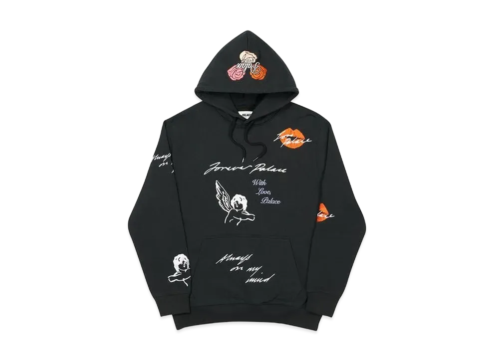 PALACE Love Letter Hood "Black"