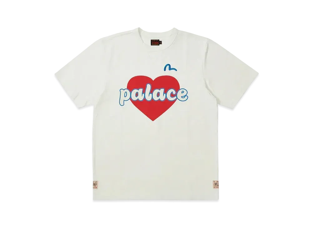 PALACE EVISU Heart T-Shirt "White"