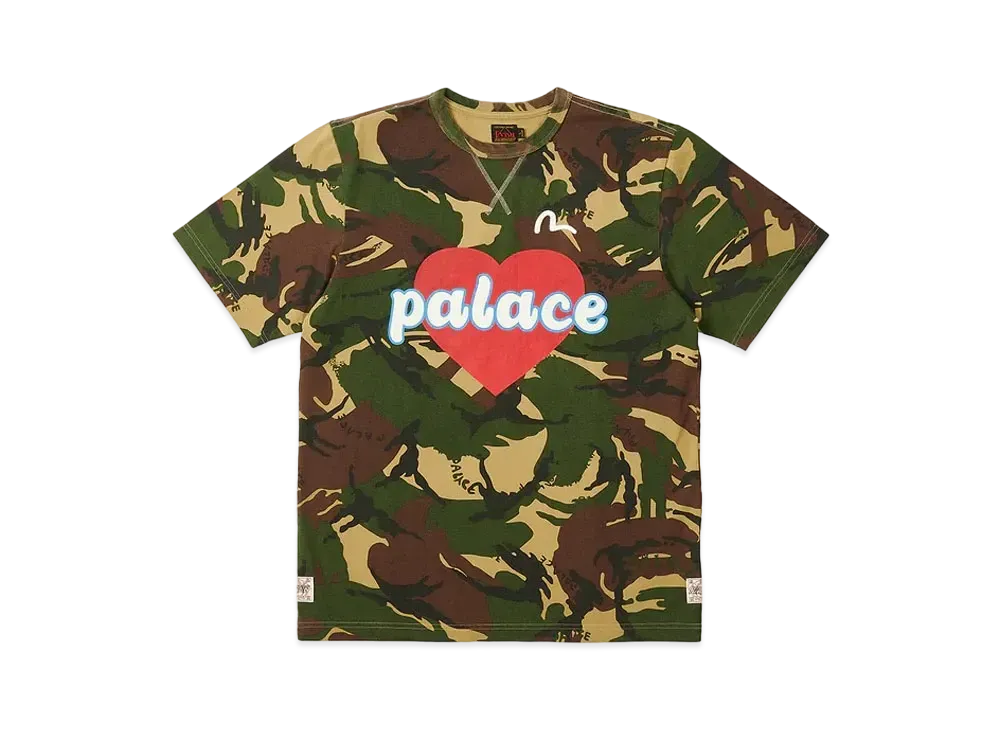 PALACE EVISU Heart T-Shirt "Camo"