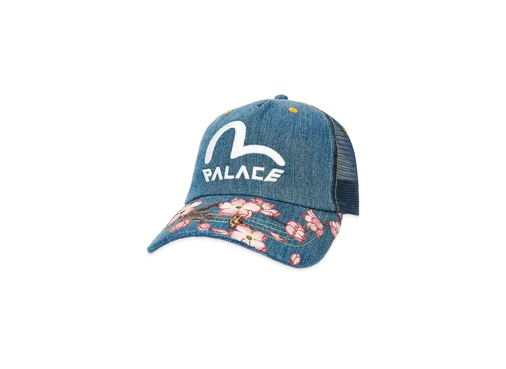 PALACE EVISU Denim And Mesh Trucker "Stone Wash"