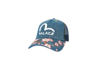 PALACE EVISU Denim And Mesh Trucker "Stone Wash"
