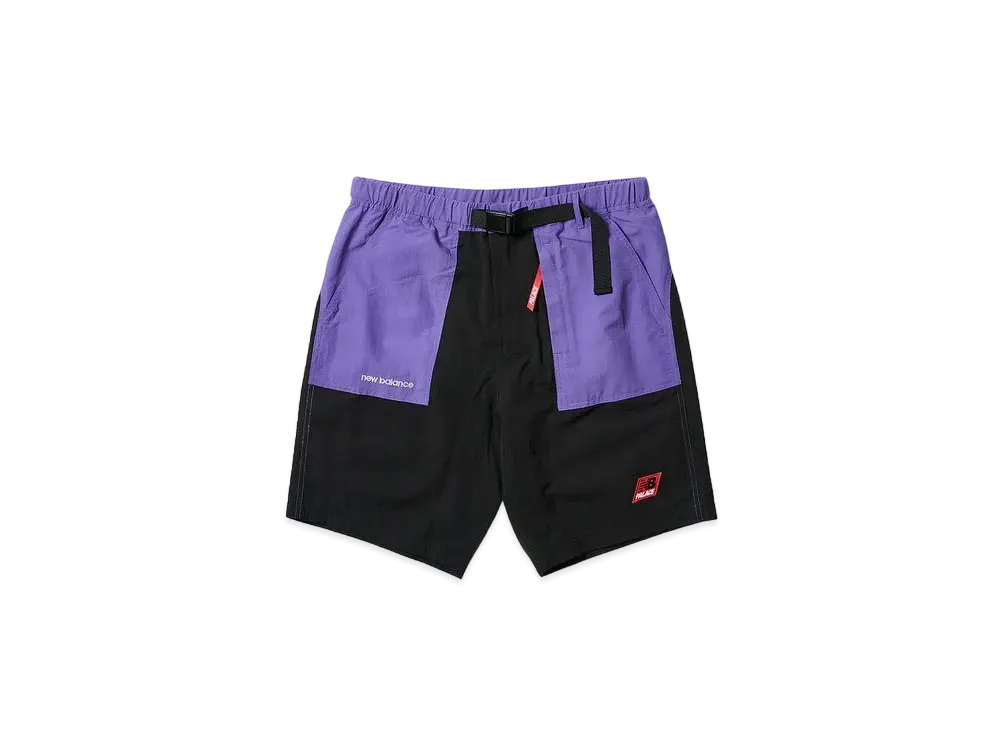 PALACE NEW BALANCE Nylon Trail Short "Black / Purple"