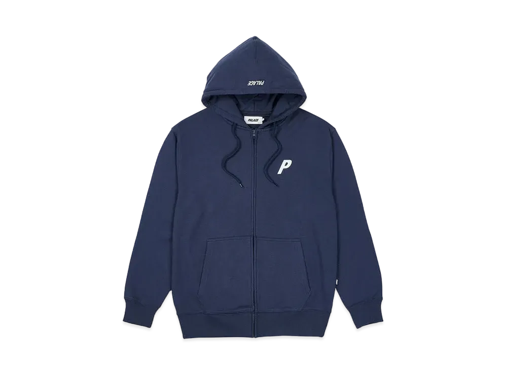 PALACE Felt P Zip Hood "Navy"