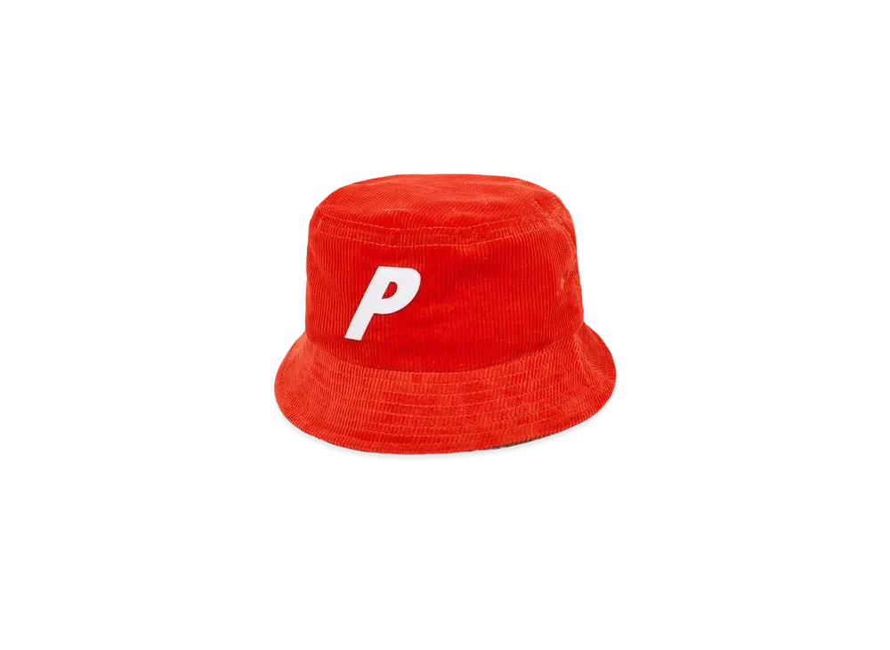 PALACE P Corduroy Bucket "Tomato"