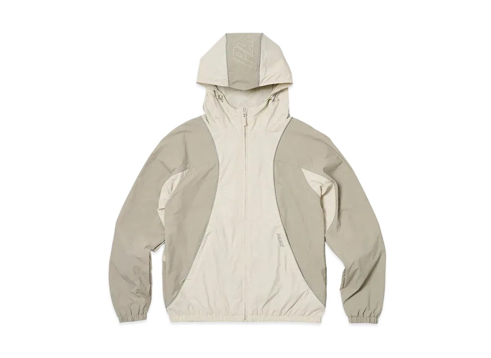 PALACE Font Zip Shell Jacket "Stone / Grey"