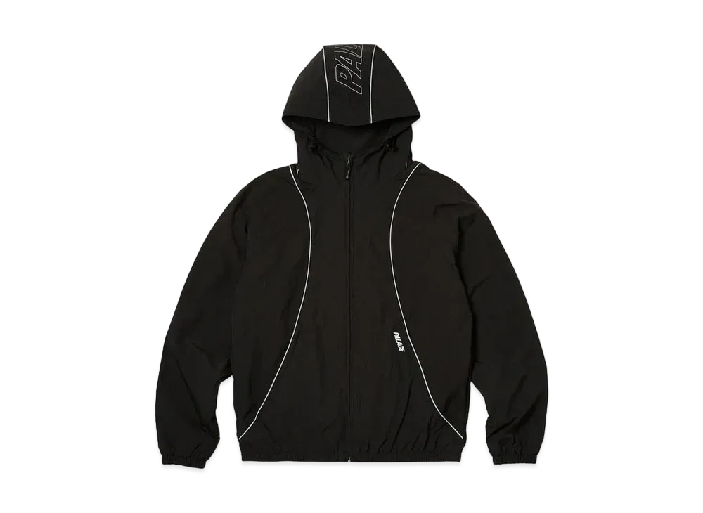 PALACE Font Zip Shell Jacket "Black / Black"