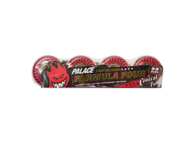 PALACE SPITFIRE Conical Full Formula Four Natural Wheels "White / Red" 52Mm