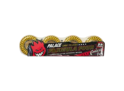 PALACE SPITFIRE Conical Full Formula Four Natural Wheels "White / Yellow" 53Mm