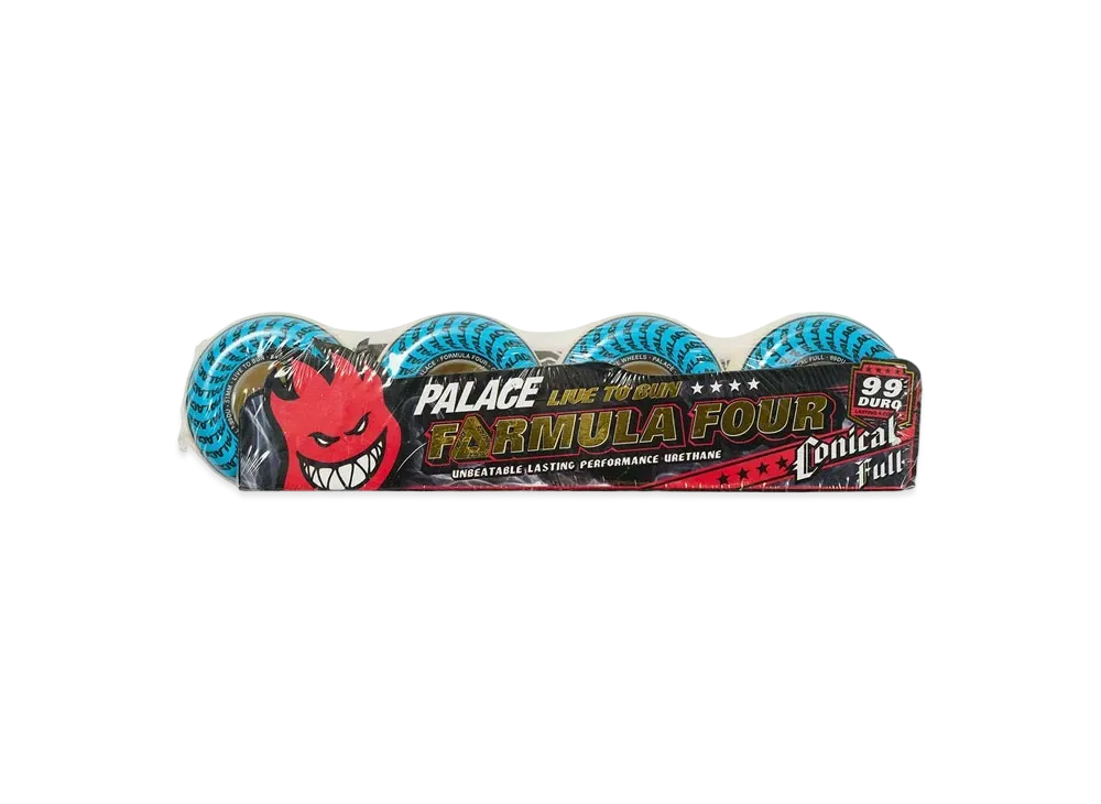 PALACE SPITFIRE Conical Full Formula Four Natural Wheels "White / Blue" 51Mm