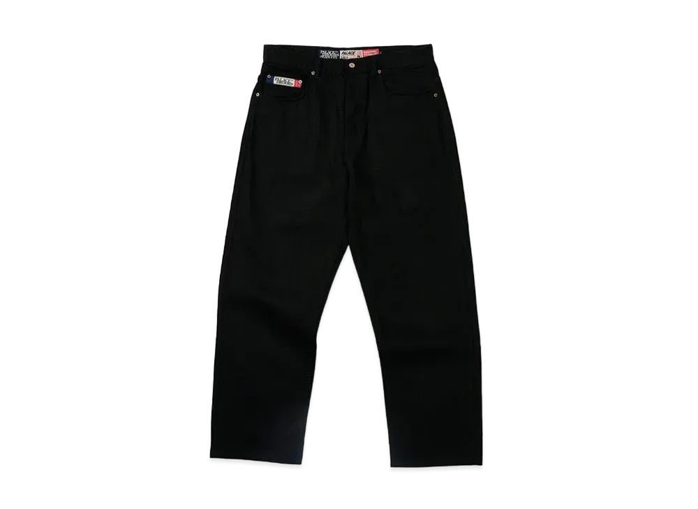PALACE Droors Jean "Medium Black Rinse Wash"