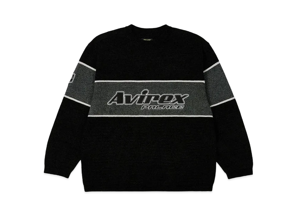 PALACE Avirex Chenille Knit "Black"