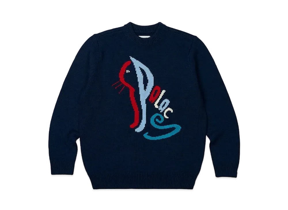 PALACE Cat Knit "Navy"