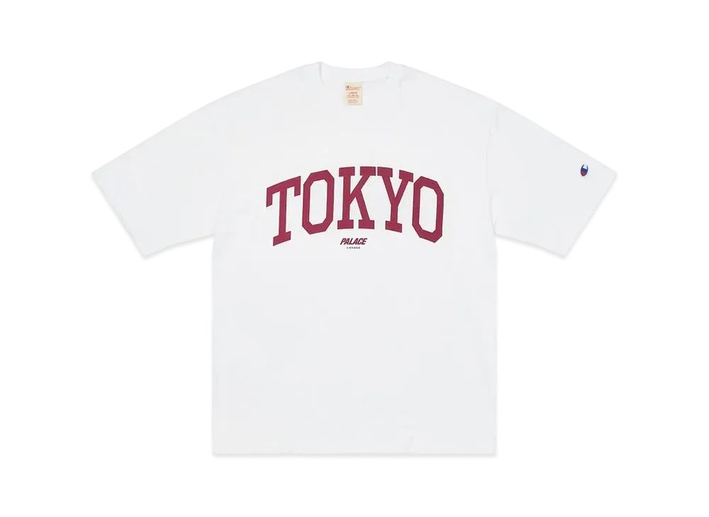 PALACE Champion Shop T-Shirt Tokyo "White"