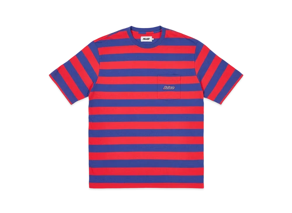PALACE Block Stripe T-Shirt "Navy"