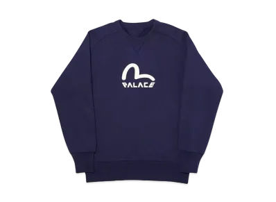 PALACE / Evisu Reversible Crew "Navy"