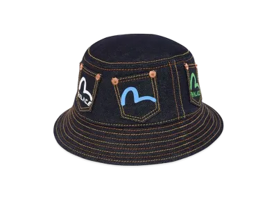 PALACE / Evisu Bucket Hat "Black"