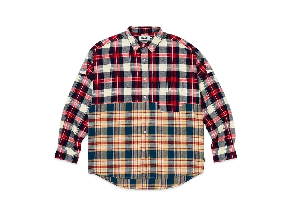 PALACE Checkmate Drop Shoulder Shirt "Red"