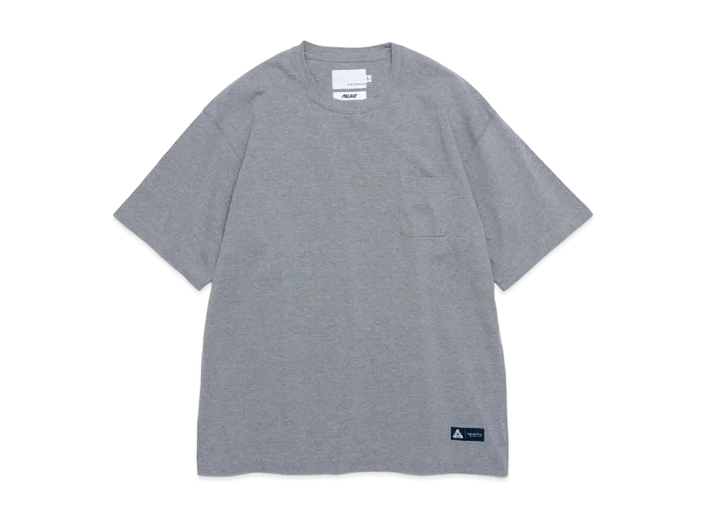 PALACE x nanamica Pocket Tee "Heather Gray"