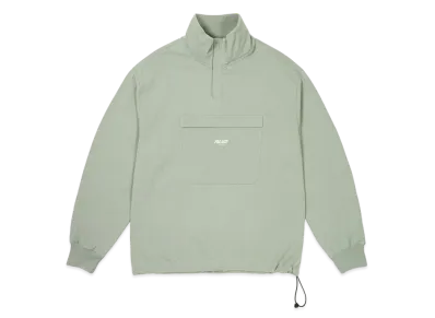 PALACE 1/4 Zip Washed Funnel "Jade"