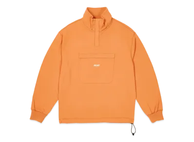 PALACE 1/4 Zip Washed Funnel "Tiger Orange"