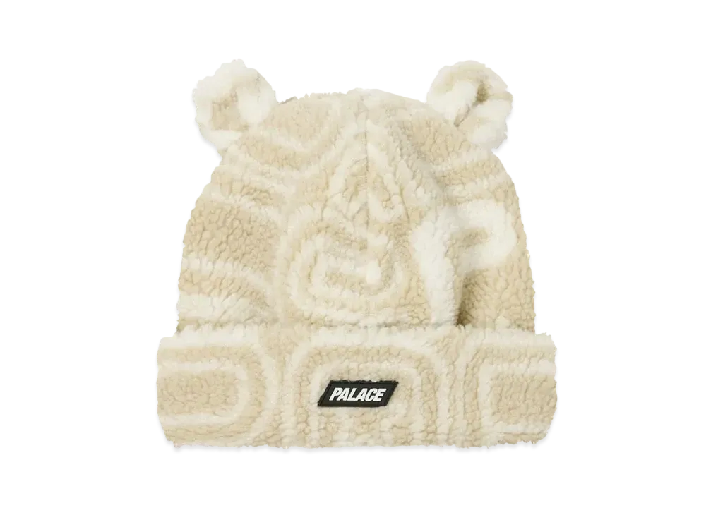 PALACE Joyrex Fleece Ears Beanie "Stone"