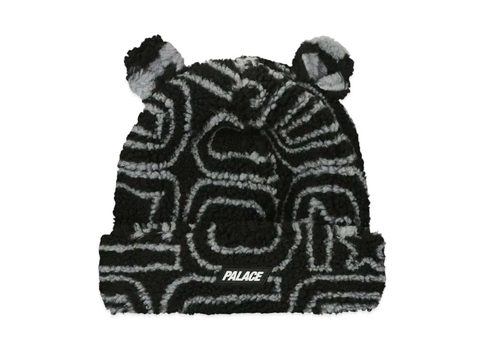 PALACE Joyrex Fleece Ears Beanie "Black"