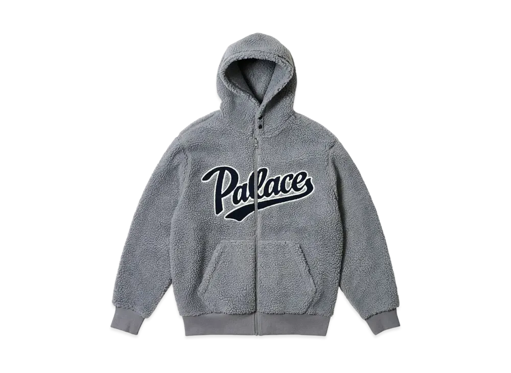 PALACE Script Hood "Grey"