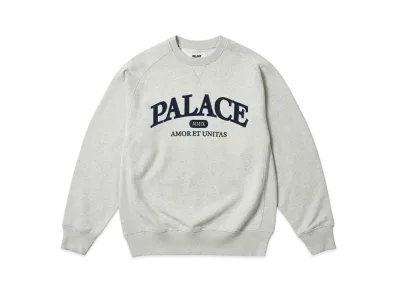 PALACE Unitas Crew "Grey Marl"