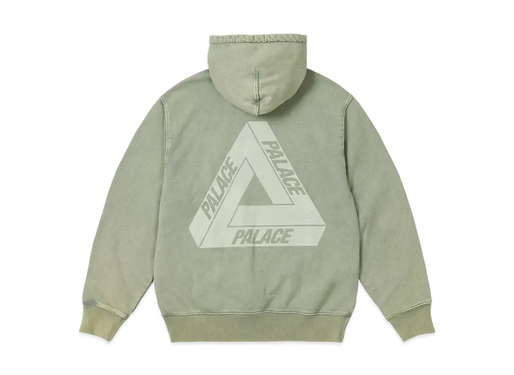 PALACE Washed Out Tri-Ferg Hood "Green"