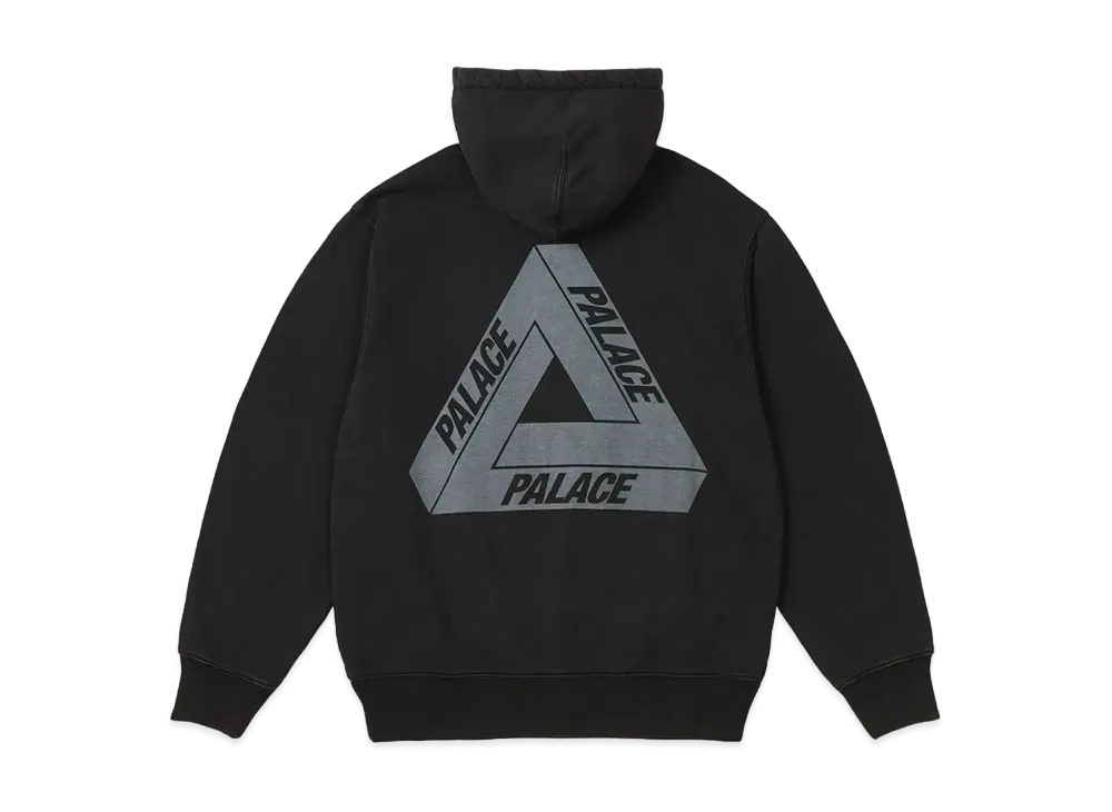PALACE Washed Out Tri-Ferg Hood "Black"