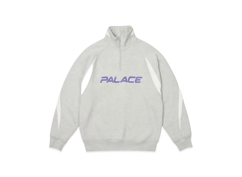 PALACE Isn'T It 1/4 Zip "Grey Marl"