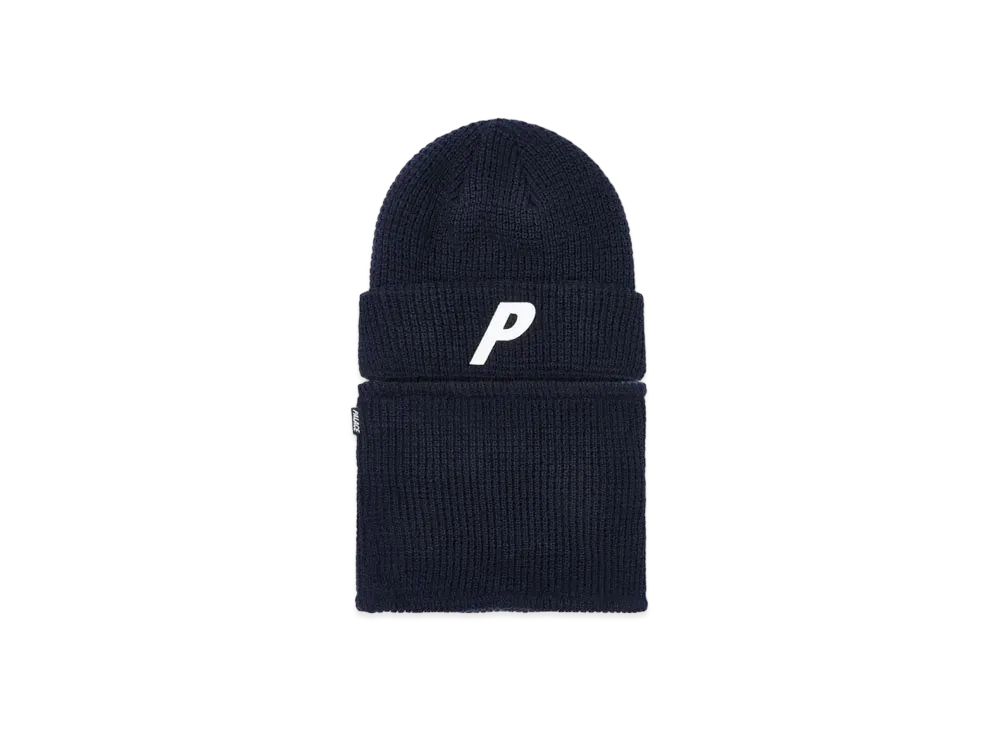 PALACE Zip Off Facewarmer P Beanie "Navy"