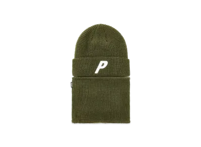 PALACE Zip Off Facewarmer P Beanie "The Deep Green"