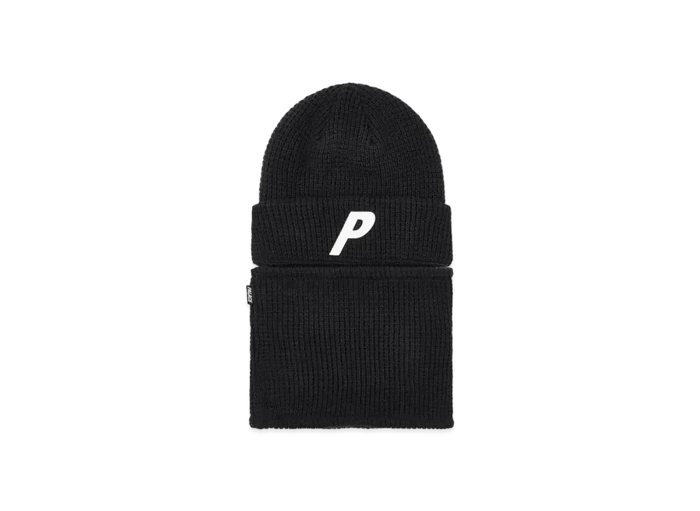 PALACE Zip Off Facewarmer P Beanie "Black"