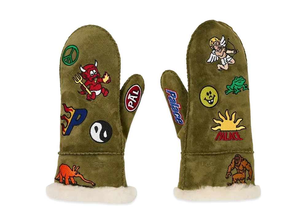 PALACE x UGG Mittens "Green"