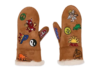 PALACE x UGG Mittens "Brown"