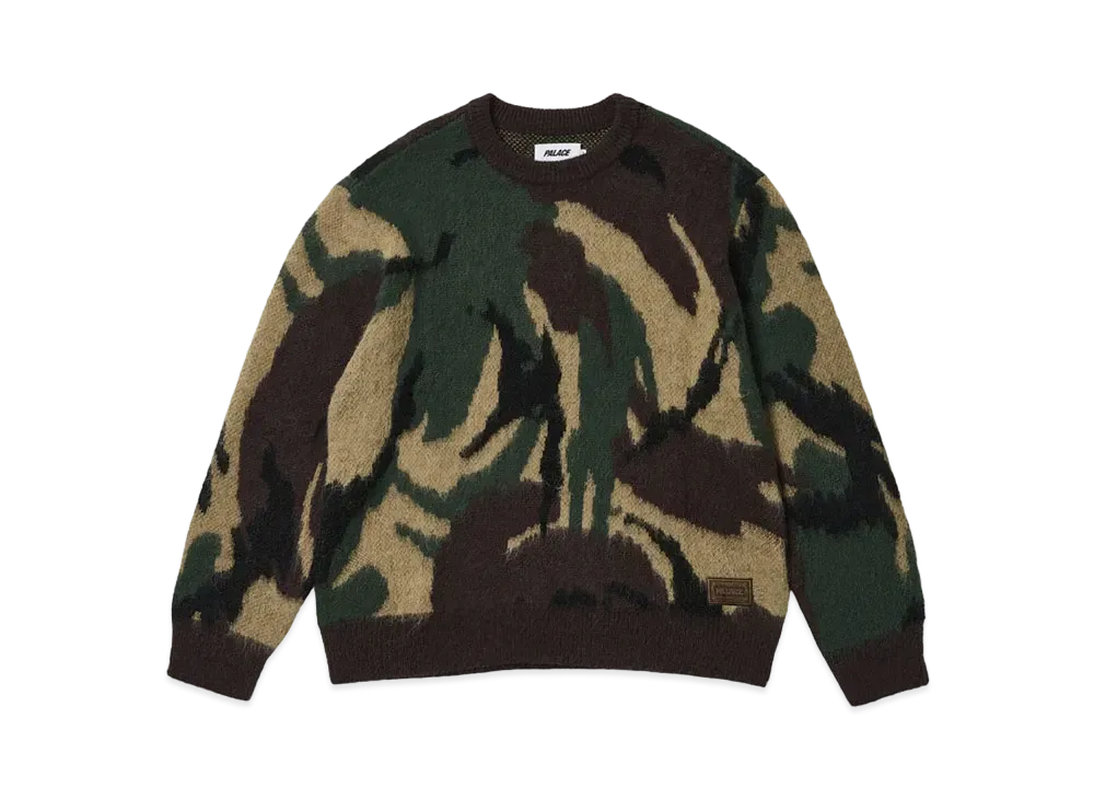 PALACE Hairy Camo Knit "Woodland"