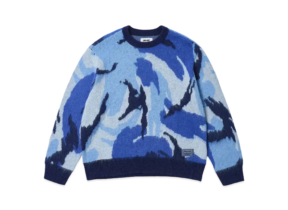 PALACE Hairy Camo Knit "Water"