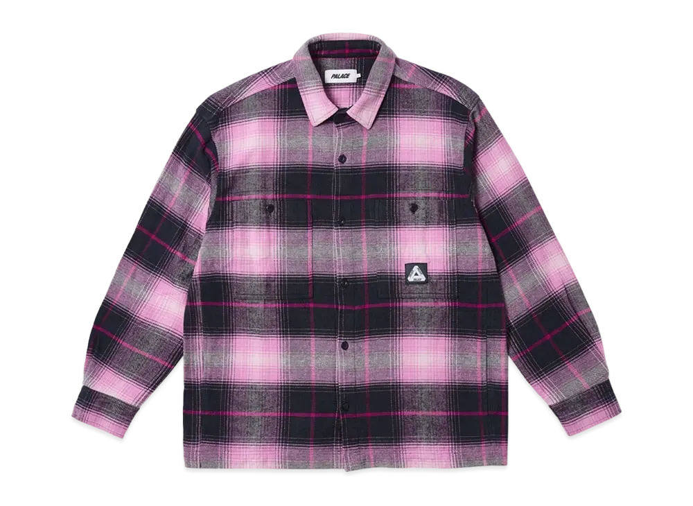 PALACE Work Shirt "Navy/Pink"