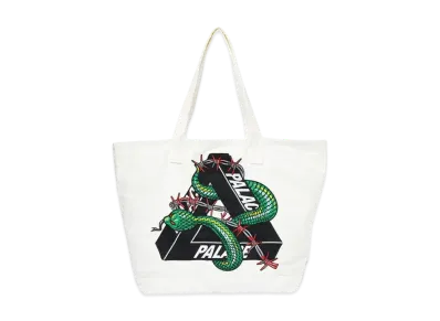 PALACE Hesh Denim Tote Bag "White"