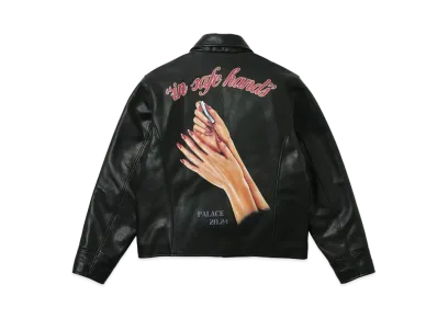 PALACE Safe Hands Leather Jacket "Black"