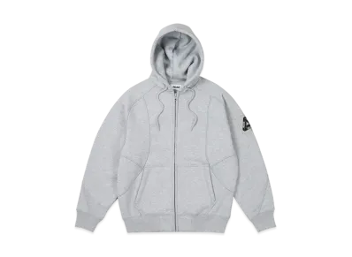 PALACE Bonded Sherpa Zip Hood "Grey"