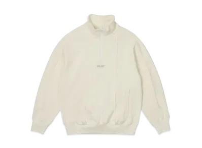 PALACE Waffle On 1/4 Zip "White"