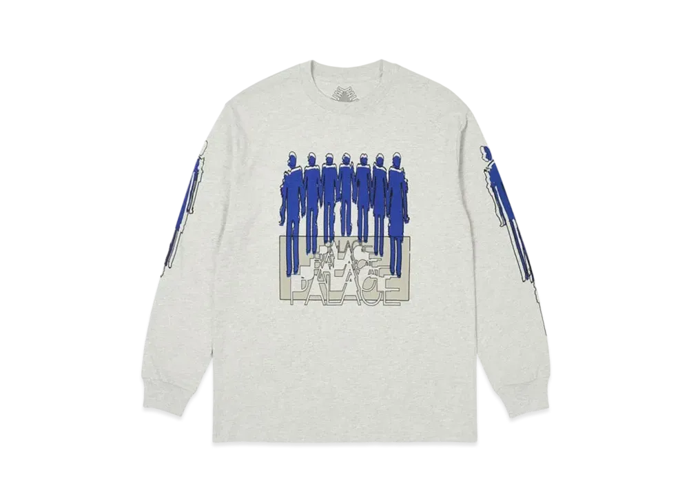 PALACE Repeater Longsleeve "Grey Marl"