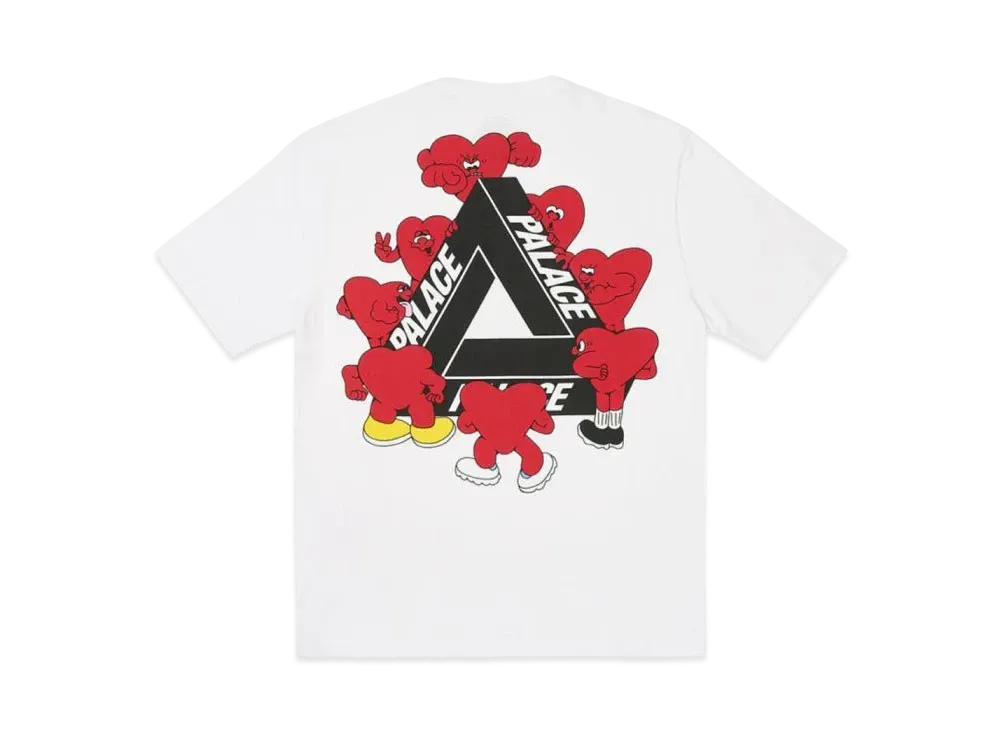 PALACE Tri-Hearts T-Shirt "White"