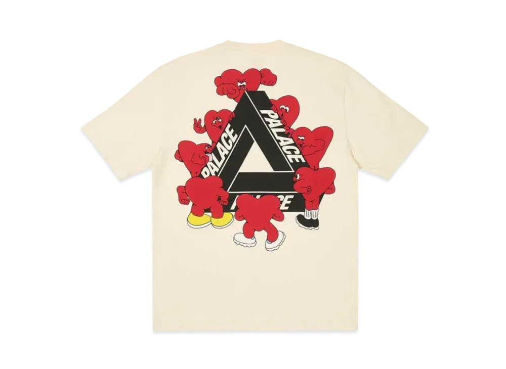 PALACE Tri-Hearts T-Shirt "Soft White"